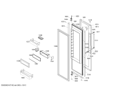 Схема №15 KBUDT4850A 48" SXS REFRIG (SS) DESIGNER HDL с изображением Внешняя дверь для посудомойки Bosch 00242933